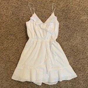 Express white eyelet dress